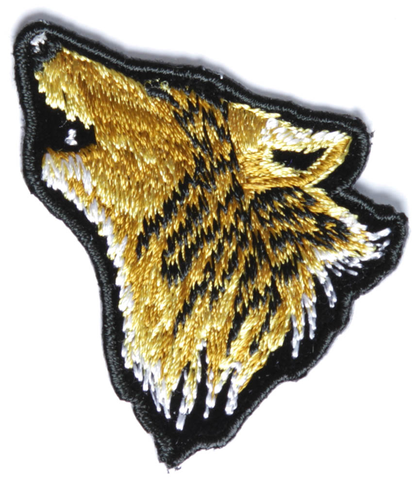 Mini Wolf Head Patch Wolf Patches Thecheapplace