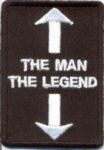 the man the legend patch