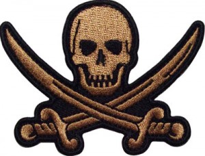 Pirate Sword Skull Patch