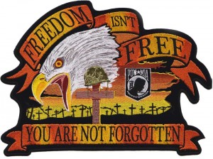 Freedom Isnt Free Eagle Large Patch