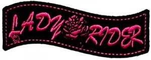 Lady Rider Banner with Rose Patch