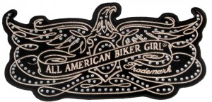 All American Biker Girl Patch