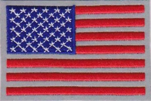 American Flag Reflective Patch