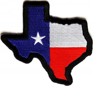 Texas flag patch