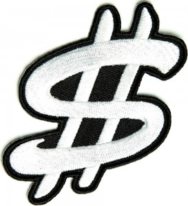 White Dollar Patch