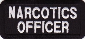 narcotics officer Patch