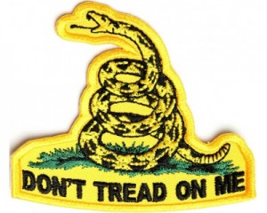 Don't Tread on Me Yellow Snake Gadsden Flag patch