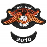 Laconia 2010 I Rode Mine Eagle 2 Piece Bike Week Patch