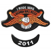 Laconia 2011 I Rode Mine Eagle 2 Piece Bike Week Patch