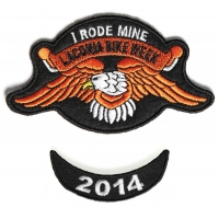 Laconia 2014 I Rode Mine Eagle 2 Piece Bike Week Patch