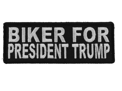 Biker For President Trump Patch