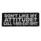 Don't Like My Attitude Call 1 800 Eat Shit Patch | Naughty Patches ...