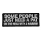 Some People Need A Pat On The Head With A Hammer Patch | Funny Patches ...