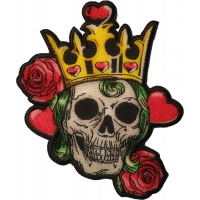 Hearts Queen Skull Patch