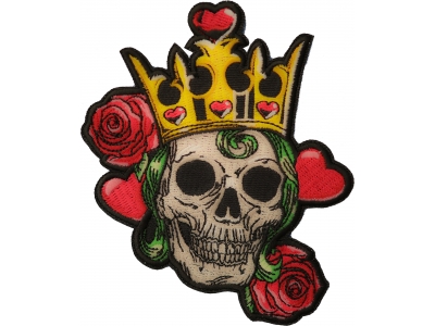 Hearts Queen Skull Patch