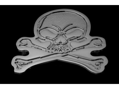 Skull Biker Pin