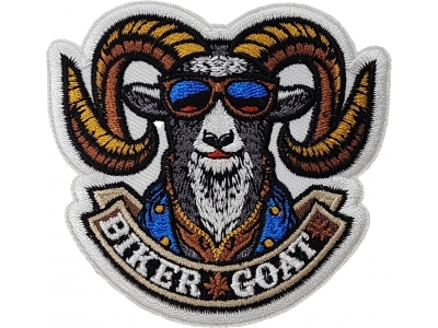 Biker Goat Patch