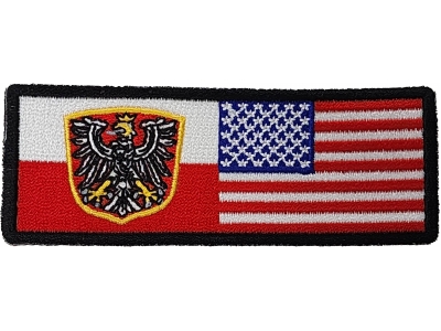 Polish American Flag | Embroidered Patches