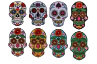 Sugar Skull Patches