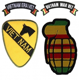 Vietnam War Vet Patches - Sew or Iron on - Embroidered - TheCheapPlace