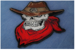 Cowboy Patch Designs of Skulls