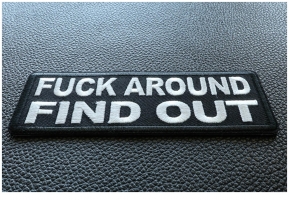 Patches that says Fuck