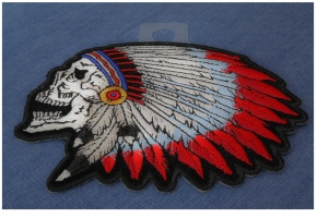 American Indian Skull Patch Designs