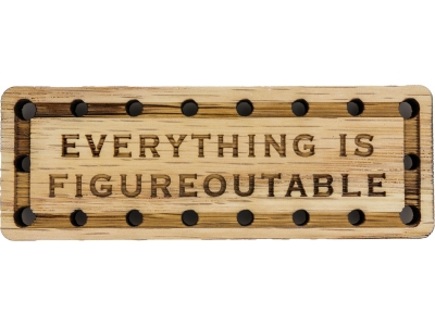 Everything is Figureoutable Oak Wood Patch