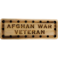 Afghan War Veteran Oak Wood Patch