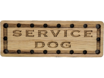 Service Dog Oak Wood Patch