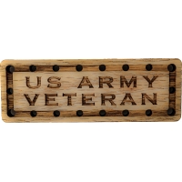 US Army  Veteran Oak Wood Patch