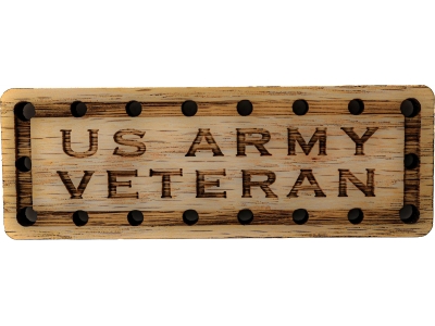 US Army  Veteran Oak Wood Patch