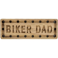 Biker Dad Oak Wood Patch