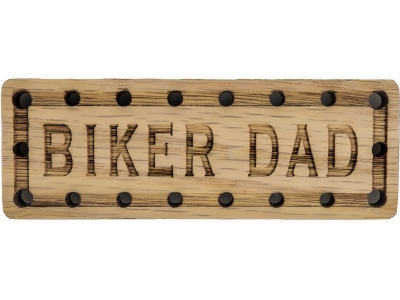 Biker Dad Oak Wood Patch