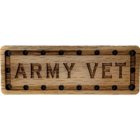 Army Vet Oak Wood Patch