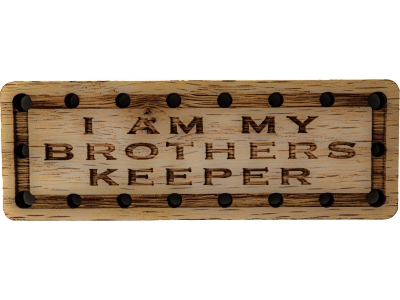 I am my Brothers Keeper Oak Wood Patch