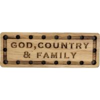 God Country Family Oak Wood Patch