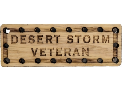 Desert Storm Veteran Oak Wood Patch