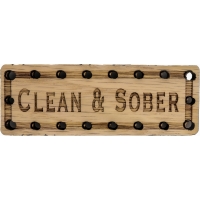 Clean and Sober Oak Wood Patch