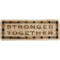 Stronger Together Wood Oak Patch