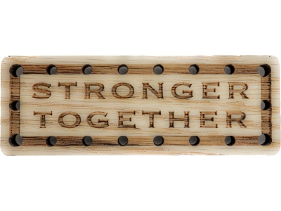 Stronger Together Wood Oak Patch