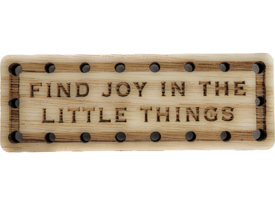 Find Joy in the Little Things Wood Oak Patch