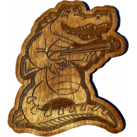 Alligator Shotgun Wood Wall Decoration