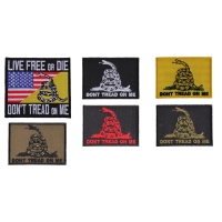 Dont Tread On Me Gadsden Flag Set Of 6 Embroidered Patches | Embroidered Patches