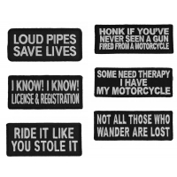 Funny Biker Patches Set Of 6