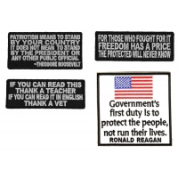 Patriotic Patches For Veterans Set Of 4