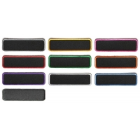 Set Of 10 Blank Name Tag Patches With Different Color Borders