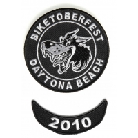 Biketoberfest 2010 Daytona 2 Piece Patch Set