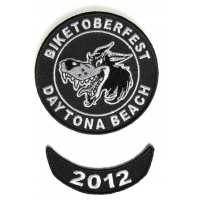 Biketoberfest 2012 Daytona 2 Piece Patch Set