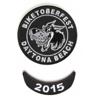 Biketoberfest 2015 Daytona 2 Piece Patch Set